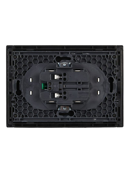 купить Фортепиано черный розетка скрытая 2-мест заземление шторки быстрозажим. клем. IP20 б/к в Самаре Фортепиано черный розетка скрытая 2-мест заземление шторки быстрозажим. клем. IP20 б/к