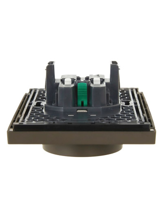 купить Фортепиано серый розетка скрытая 2-мест заземление шторки IP20  в Самаре Фортепиано серый розетка скрытая 2-мест заземление шторки IP20