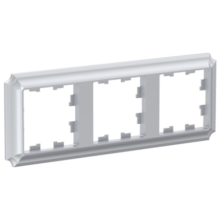 купить Атлас Антик алюминий рамка 3-ая универсально  в Самаре Атлас Антик алюминий рамка 3-ая универсально