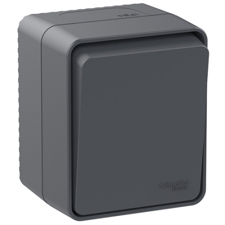 купить Атлас Профи антрацит выключатель 1кл с подсветкой открытая 10А IP54 в Самаре Атлас Профи антрацит выключатель 1кл с подсветкой открытая 10А IP54