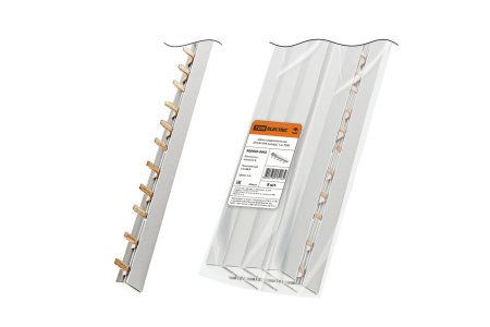 купить Шина соединительная 2Р 63А PIN 54мод 1000мм шаг 18мм TDM в Самаре Шина соединительная 2Р 63А PIN 54мод 1000мм шаг 18мм TDM