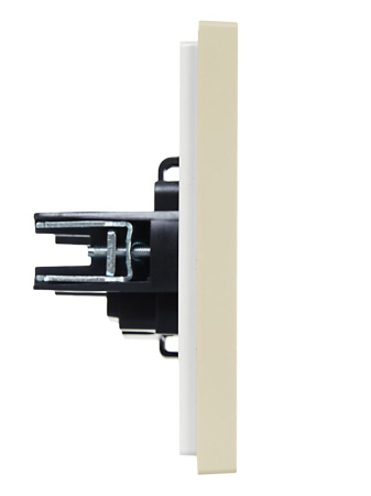 купить Фортепиано ваниль розетка скрытая 1-мест IP20  в Самаре Фортепиано ваниль розетка скрытая 1-мест IP20