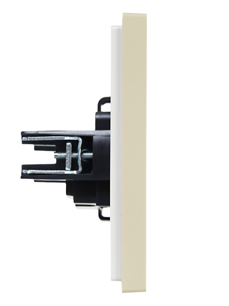 купить Фортепиано ваниль розетка скрытая 1-мест IP20  в Самаре Фортепиано ваниль розетка скрытая 1-мест IP20