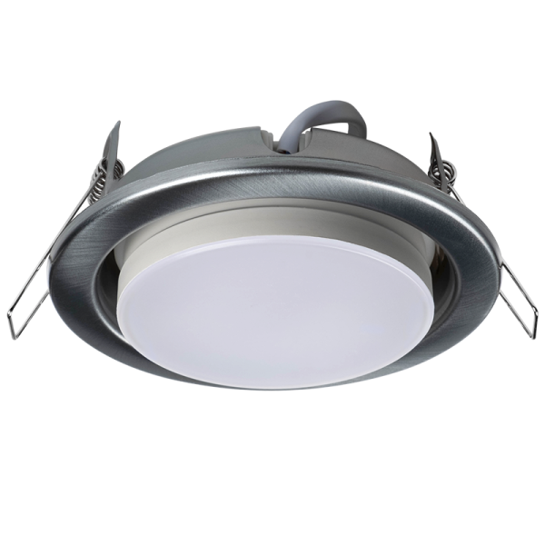 купить Светильник точечный GX53 круг хром матовый встраиваемый Jazzway в Самаре Светильник точечный GX53 круг хром матовый встраиваемый Jazzway