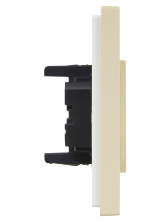 купить Фортепиано ваниль розетка скрытая 2-мест шторки быстрозажим. клем. IP20  в Самаре Фортепиано ваниль розетка скрытая 2-мест шторки быстрозажим. клем. IP20