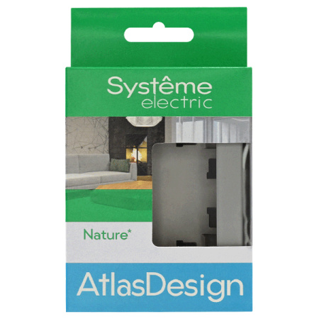 AtlasDesign Nature алюминий рамка 1-ая универсально стекло