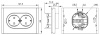 купить Фортепиано сталь розетка скрытая 2-мест заземление быстрозажим. клем. IP20  в Самаре Фортепиано сталь розетка скрытая 2-мест заземление быстрозажим. клем. IP20