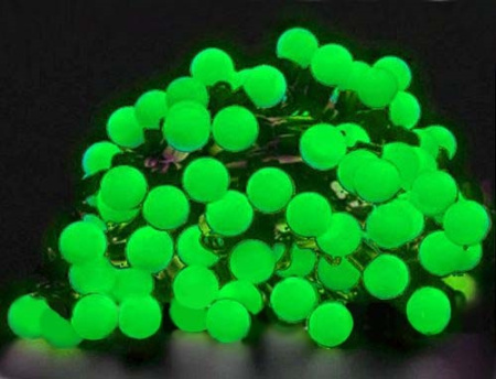 купить Гирлянда нить 10м зеленый 70свд соединяемая IP44 черный провод шарики (до 3мод) в Самаре Гирлянда нить 10м зеленый 70свд соединяемая IP44 черный провод шарики (до 3мод)