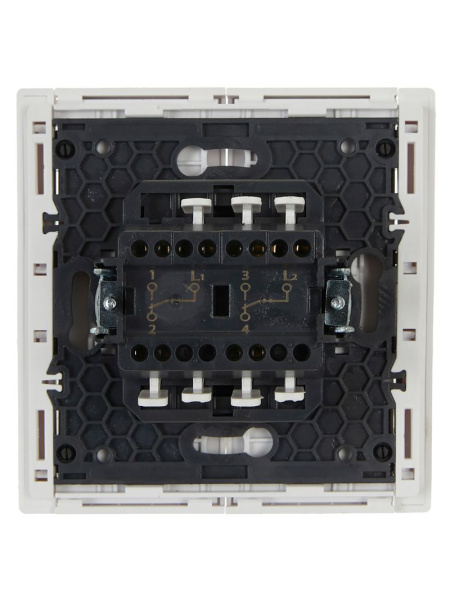 купить Фортепиано белый переключатель 2кл скрытая 10А IP20 в Самаре Фортепиано белый переключатель 2кл скрытая 10А IP20