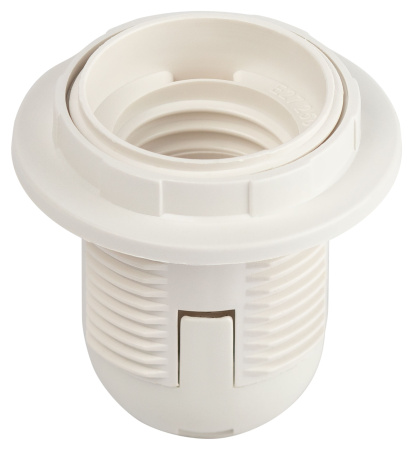 купить Патрон подвесной E27 пластик с кольцом белый ЭРА в Самаре Патрон подвесной E27 пластик с кольцом белый ЭРА