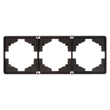 Миле Раунд черный рамка 3-ая горизонтально 