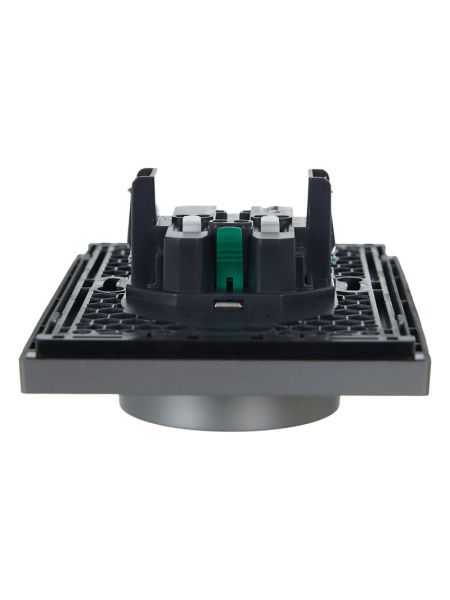 купить Фортепиано сталь розетка скрытая 2-мест заземление шторки быстрозажим. клем. IP20  в Самаре Фортепиано сталь розетка скрытая 2-мест заземление шторки быстрозажим. клем. IP20