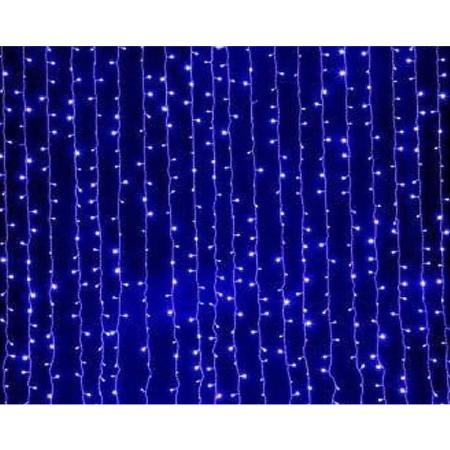 купить Гирлянда занавес 1,5*2,2м синий 544свд IP20 прозрачный провод (до 8мод) в Самаре Гирлянда занавес 1,5*2,2м синий 544свд IP20 прозрачный провод (до 8мод)