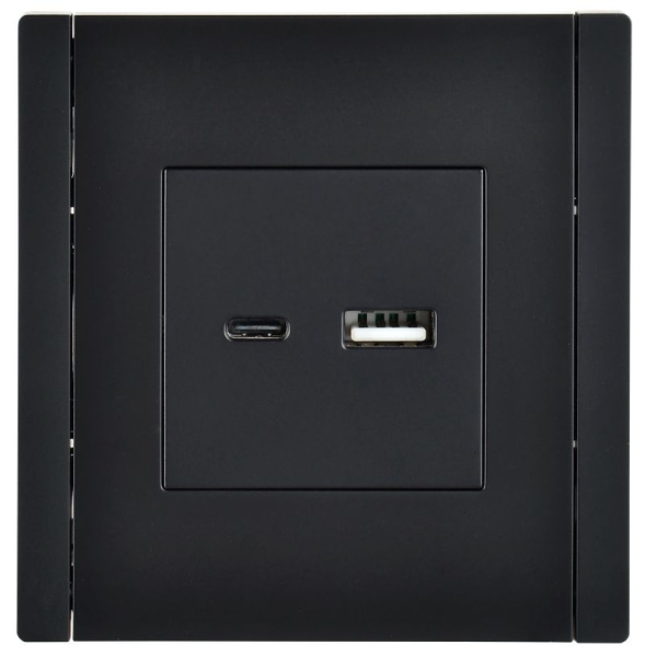 купить Фортепиано черный механизм USB A+C скрытая 2-ая 3,1А в Самаре Фортепиано черный механизм USB A+C скрытая 2-ая 3,1А