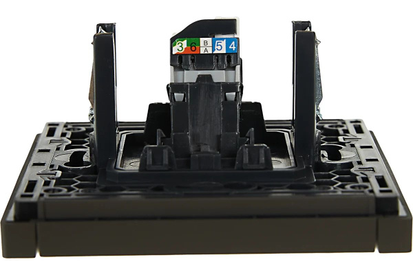 Фортепиано серый механизм RJ45 скрытая 1-ая 