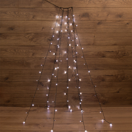 купить Гирлянда нить 1,5м белый 105свд с контроллером IP20 зеленый провод 8 режимов в Самаре Гирлянда нить 1,5м белый 105свд с контроллером IP20 зеленый провод 8 режимов