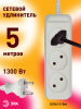 Удлинитель 3-мест 5м ПВС 3*1 белый выкл ЭРА  Greenline