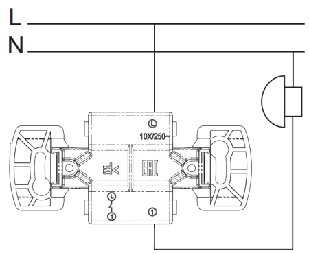 купить Бланка белый выключатель кнопочный 1кл открытая 10А IP20  в Самаре Бланка белый выключатель кнопочный 1кл открытая 10А IP20