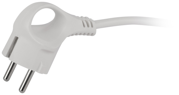 Удлинитель 2-мест 5м ПВС 3*0,75 белый ЭРА  Greenline