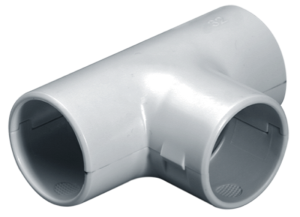 купить Поворот 90° 25мм IP40 разъемный серый пластик PlexUp 1шт в Самаре Поворот 90° 25мм IP40 разъемный серый пластик PlexUp 1шт