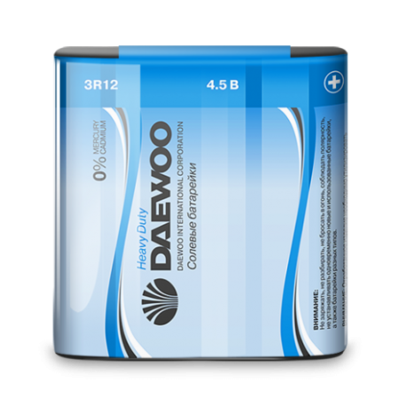 купить Батарейка 3R12(квадрат) солевая штучно Daewoo  в Самаре Батарейка 3R12(квадрат) солевая штучно Daewoo
