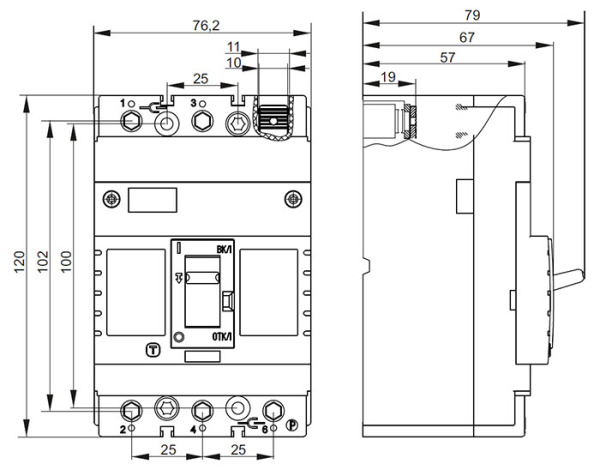 Автомат 3Р 40А 15кА ВА44-33 IEK