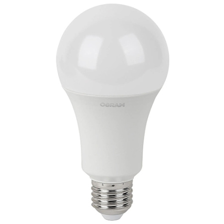 купить Лампа светодиодная 220В Е27 25Вт 3000К 2000лм стандарт A70 матовая Osram LED Value black в Самаре Лампа светодиодная 220В Е27 25Вт 3000К 2000лм стандарт A70 матовая Osram LED Value black