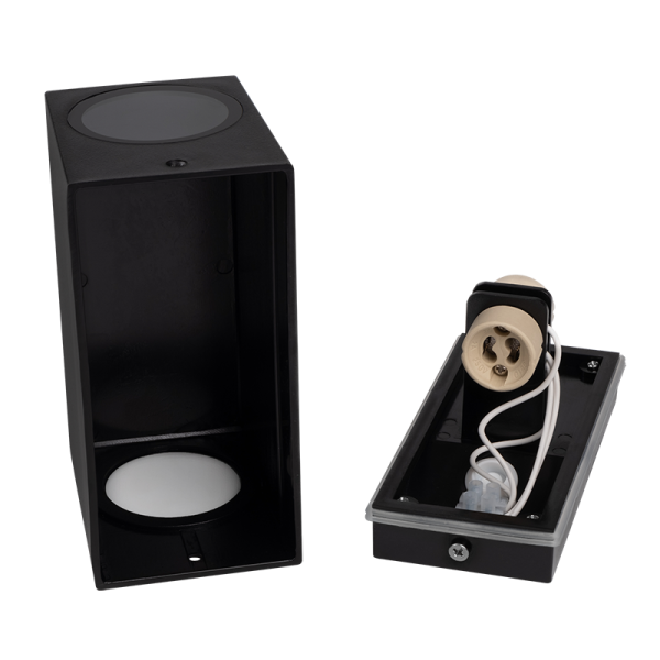 купить Светильник настенный 2*35Вт GU10 IP65 черный пластик Jazzway в Самаре Светильник настенный 2*35Вт GU10 IP65 черный пластик Jazzway