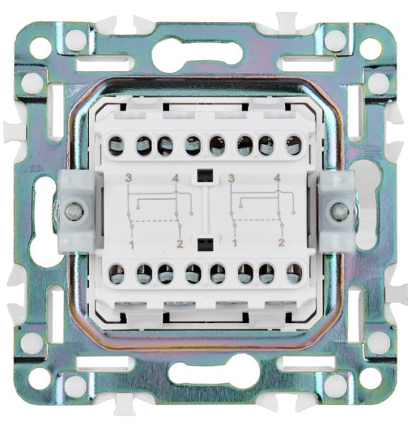 купить Сканди арктический белый переключатель перекрестный 2кл скрытая 10А IP20  в Самаре Сканди арктический белый переключатель перекрестный 2кл скрытая 10А IP20