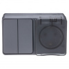 AtlasDesign Profi54 антрацит блок Р+В2кл открытая горизонтально IP54 
