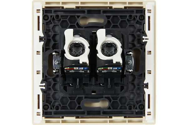 Фортепиано ваниль механизм RJ45 2x8(8) скрытая 2-ая 