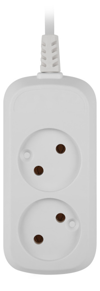 купить Удлинитель 2-мест 1,5м ПВС 2*0,75 белый PlexUp   в Самаре Удлинитель 2-мест 1,5м ПВС 2*0,75 белый PlexUp