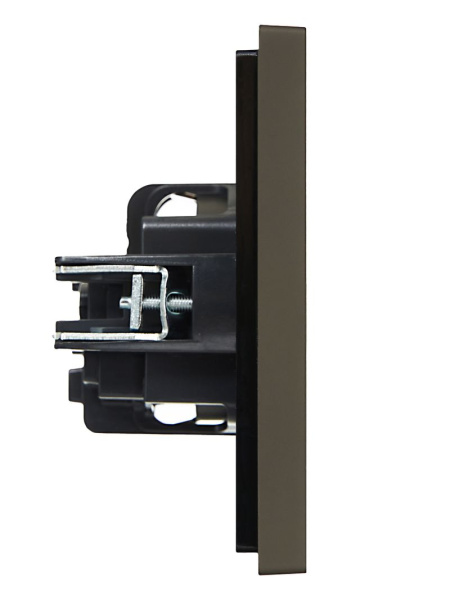 купить Фортепиано серый розетка скрытая 1-мест заземление шторки IP20 винтовое крепление в Самаре Фортепиано серый розетка скрытая 1-мест заземление шторки IP20 винтовое крепление