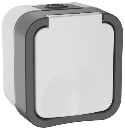 купить Торс серый розетка открытая 1-мест заземление IP55  в Самаре Торс серый розетка открытая 1-мест заземление IP55