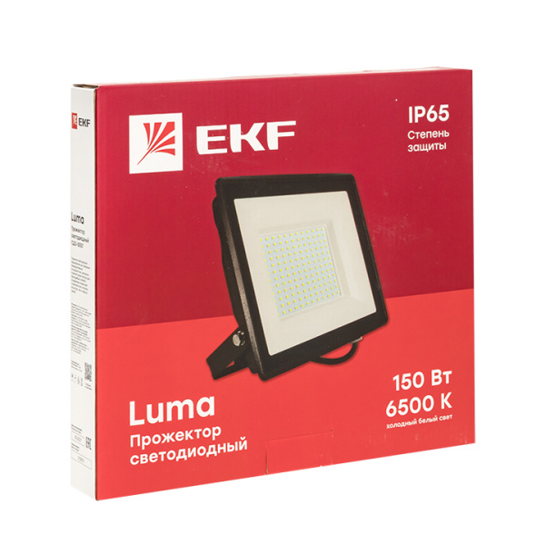 купить Прожектор свд 150Вт 6500К 12000лм черный IP65 110° Luma EKF  в Самаре Прожектор свд 150Вт 6500К 12000лм черный IP65 110° Luma EKF