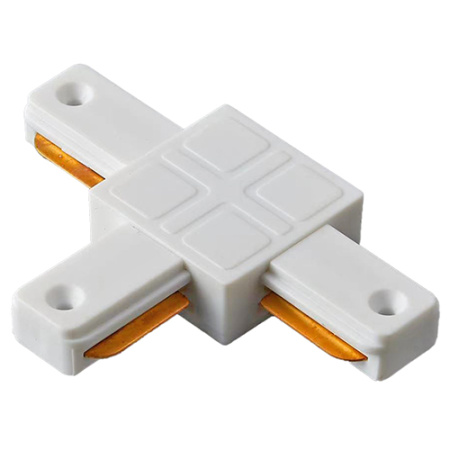 купить Соединитель " T" для однофазного трека белый Jazzway пластик в Самаре Соединитель " T" для однофазного трека белый Jazzway пластик