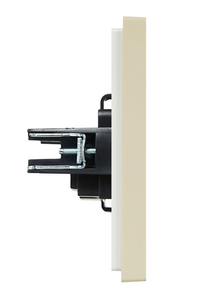 купить Фортепиано ваниль розетка скрытая 1-мест шторки IP20  в Самаре Фортепиано ваниль розетка скрытая 1-мест шторки IP20