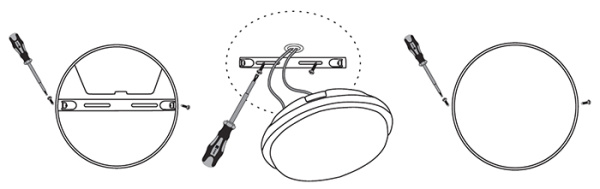 Светильник ДПО 25Вт 4000К  2500лм круг белый IP65 2007 EKF PROxima