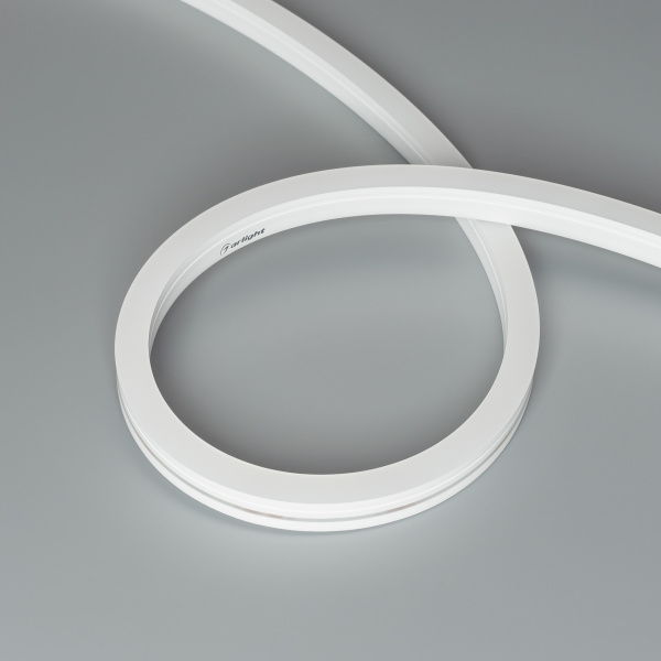 Лента герметичная MOONLIGHT-SIDE-A140-12x17mm 24V Day4000 (9.6 W/m, IP67, 5m, wire x2) (Arlight, Вывод боковой, 3 года)