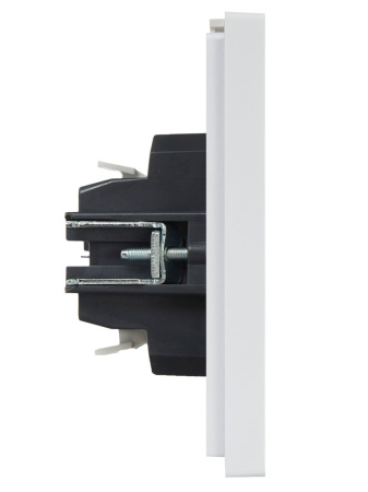 Фортепиано белый выключатель 2кл скрытая 10А IP20 