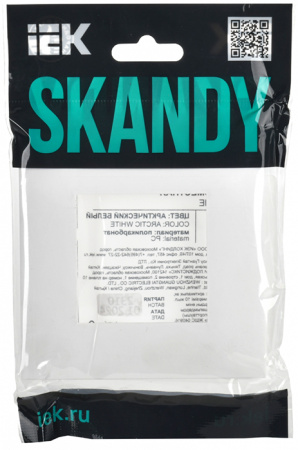 купить SKANDY Рамка 1-мест. SK-F01W арк. бел. IEK в Самаре SKANDY Рамка 1-мест. SK-F01W арк. бел. IEK