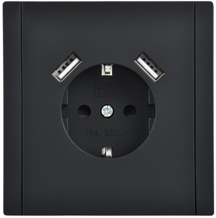 купить Фортепиано черный механизм розетки скрытая 1-мест заземление шторки USB IP20 3,1А в Самаре Фортепиано черный механизм розетки скрытая 1-мест заземление шторки USB IP20 3,1А