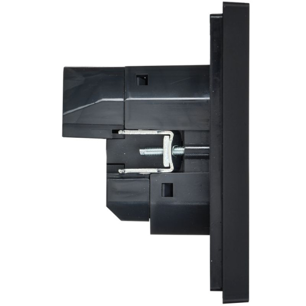 купить Фортепиано черный механизм розетки скрытая 1-мест заземление шторки USB IP20 3,1А в Самаре Фортепиано черный механизм розетки скрытая 1-мест заземление шторки USB IP20 3,1А