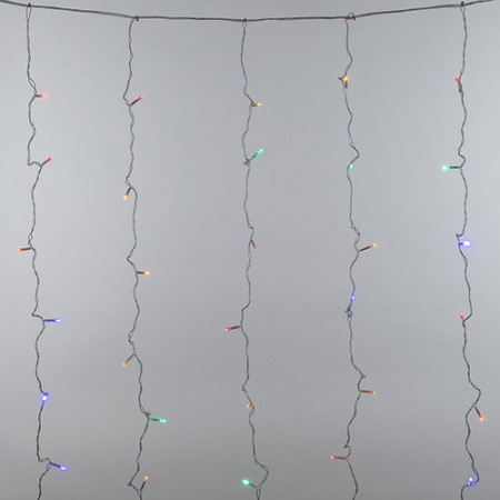 купить Гирлянда занавес 3*2м мульти 160свд с контроллером IP20 прозрачный провод 8реж в Самаре Гирлянда занавес 3*2м мульти 160свд с контроллером IP20 прозрачный провод 8реж