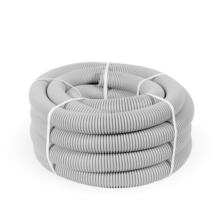 купить Труба гофра 50мм ПВХ 15м серый ПРОМРУКАВ с протяжкой в Самаре Труба гофра 50мм ПВХ 15м серый ПРОМРУКАВ с протяжкой