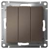 AtlasDesign выключатель скрытая мокко 3кл 10А IP20 