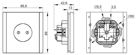 купить Фортепиано сталь розетка скрытая 1-мест шторки IP20 в Самаре Фортепиано сталь розетка скрытая 1-мест шторки IP20
