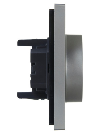 купить Фортепиано сталь розетка скрытая 2-мест заземление шторки быстрозажим. клем. IP20  в Самаре Фортепиано сталь розетка скрытая 2-мест заземление шторки быстрозажим. клем. IP20