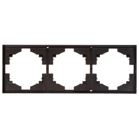 Рамка STRONG 3-постовая антрацит KRANZ