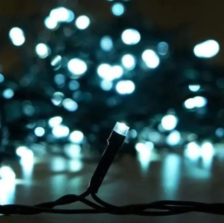 купить Гирлянда нить 10м белый 100свд с контроллером IP20 прозрачный провод 8 режимов в Самаре Гирлянда нить 10м белый 100свд с контроллером IP20 прозрачный провод 8 режимов